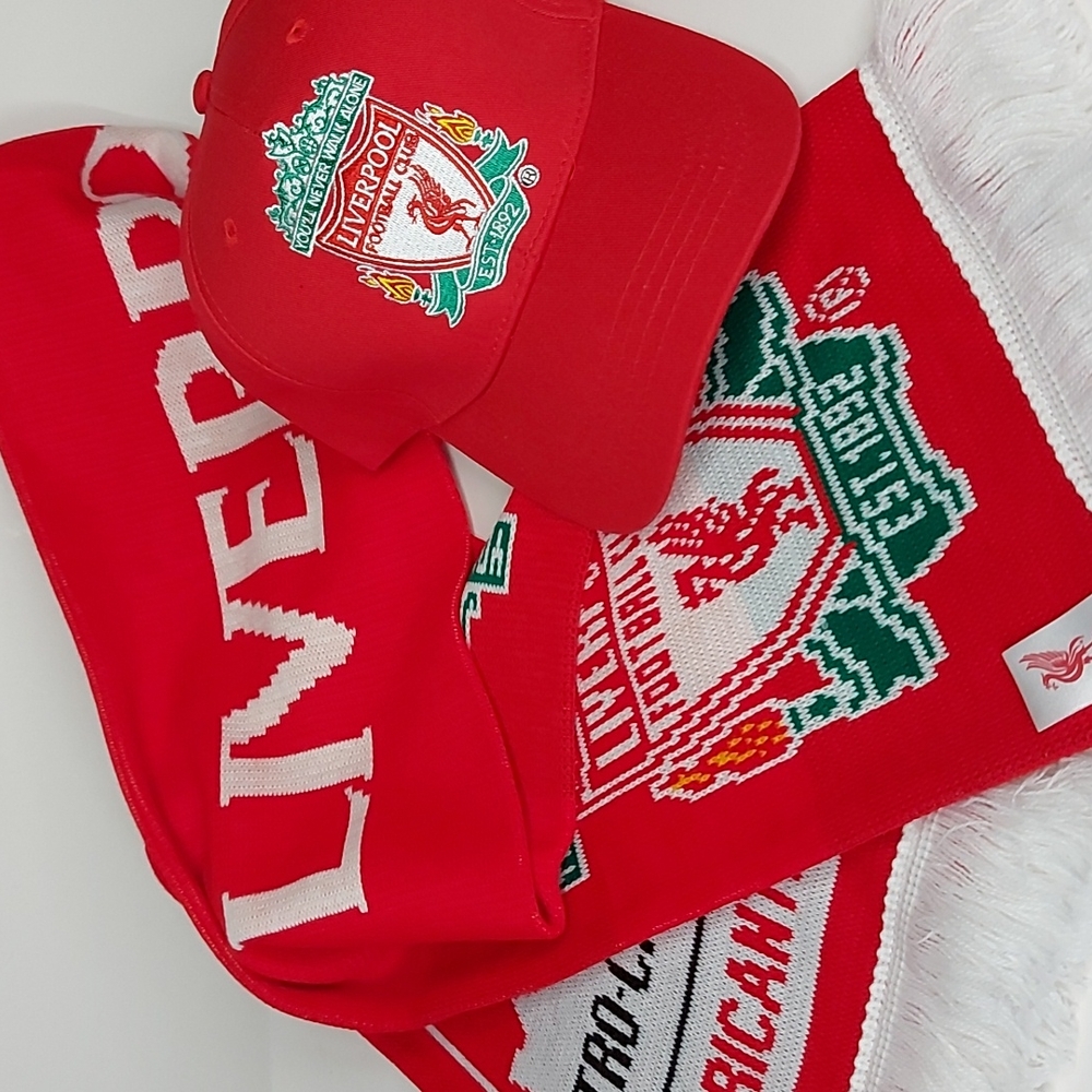 Liverpool FC Red Scarf & Hat Combo - Petro-Canada Branded, Brand New